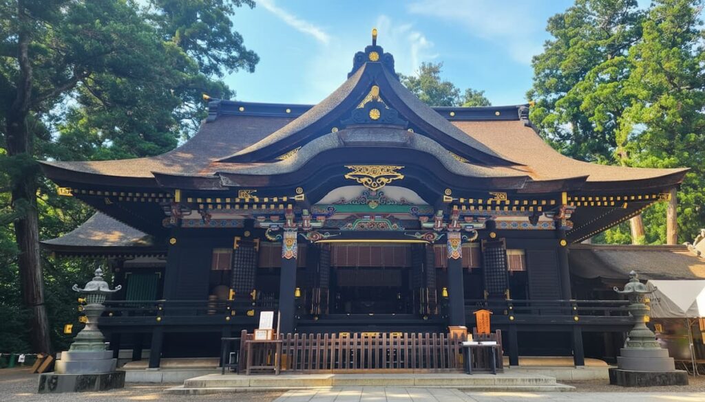 Worship Hall (haiden) of Katori Jingu, rebuilt in 1700.